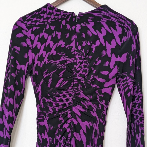 Caché Women's slightly Ruched Dress 3/4 Sleeve d ze 4 - Picture 9 of 10